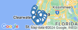 Map of fishing charters in Tampa