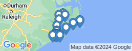 Map of fishing charters in Cedar Island