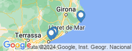 Map of fishing charters in Blanes