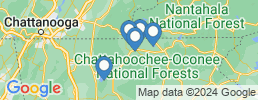 Map of fishing charters in Blue Ridge
