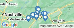 Map of fishing charters in Lenoir City